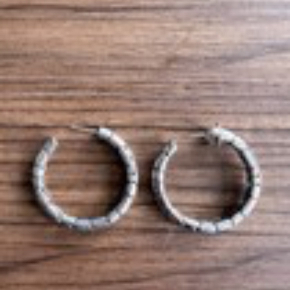 John Hardy Silver Hoop Earrings - Picture 2 of 4
